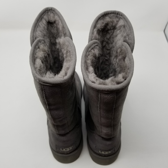 NEW UGG Womens Winter Boots Amie Wedge Gray - Picture 4 of 4
